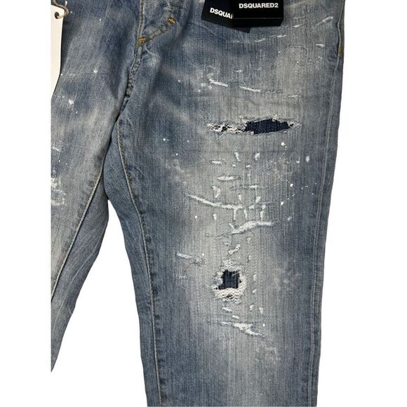 NWT DSQUARED2 Distressed boyfriend Jean size 38 - Picture 4 of 13